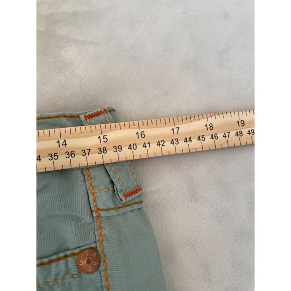 Y2K True Religion Joey Short Big Row 27" Waist USA Made Jeans - Picture 7 of 8